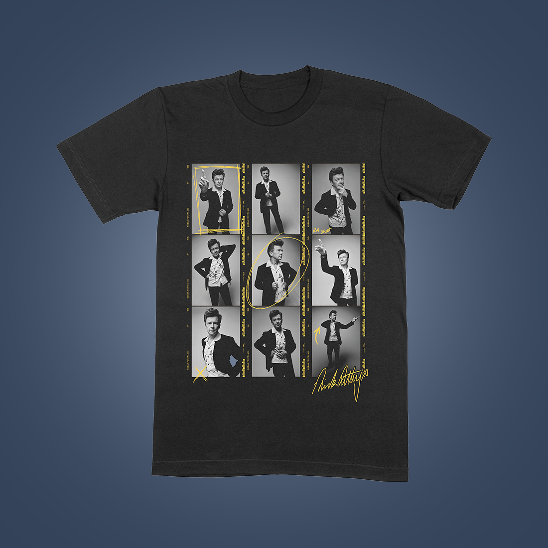 Photo Strip T-Shirt Black