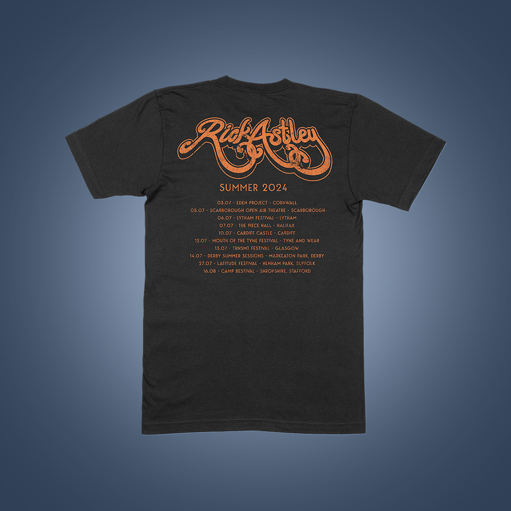 Retro Frame Summer Tour T-Shirt Black