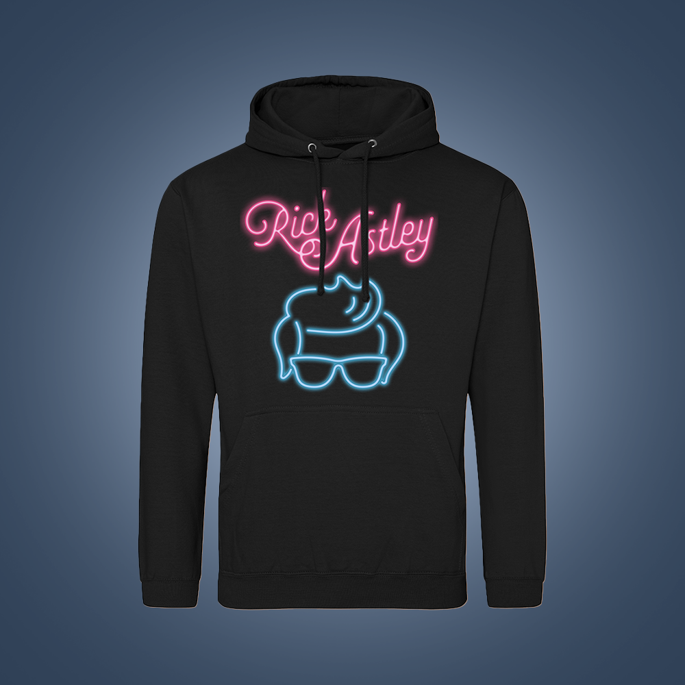 Neon Sign Hoody Black