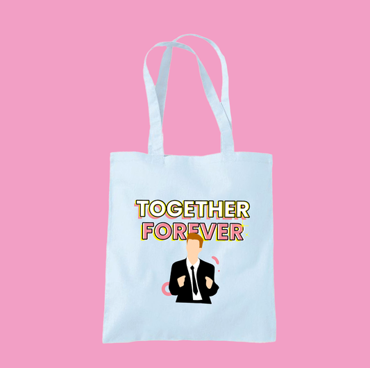 Together Forever Blue Tote Bag